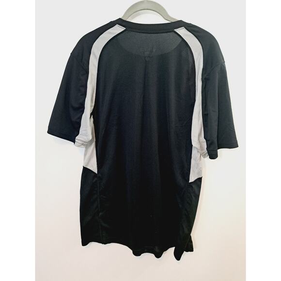 Nike Dri-Fit Men's Black Gray Mesh Detail Athletic Shirt In Size Medium - Picture 2 of 6